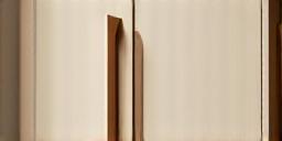 Armario empotrado de madera natural